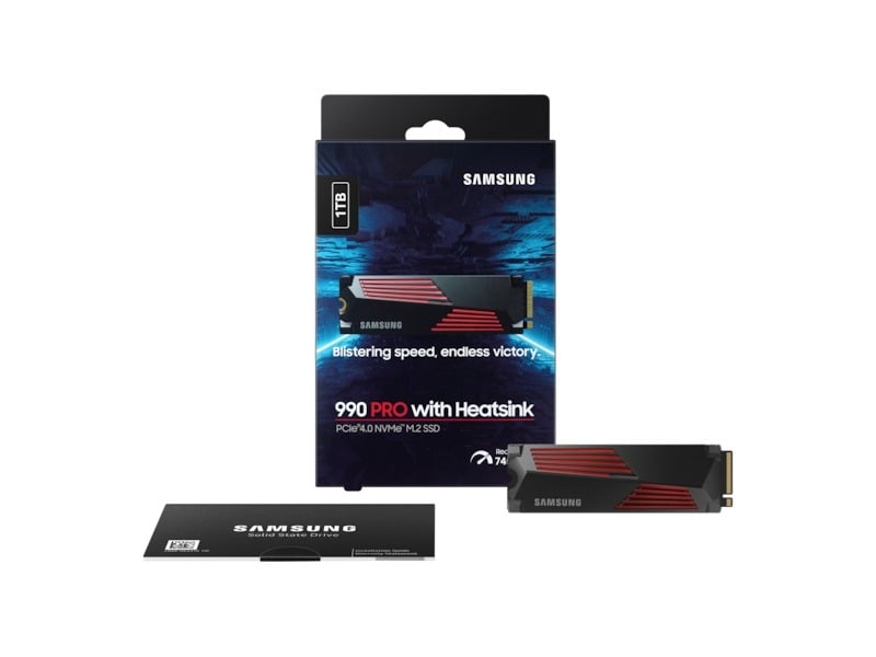 Samsung 990 Pro 1 Terabyte with Heatsink NVMe M.2 SSD