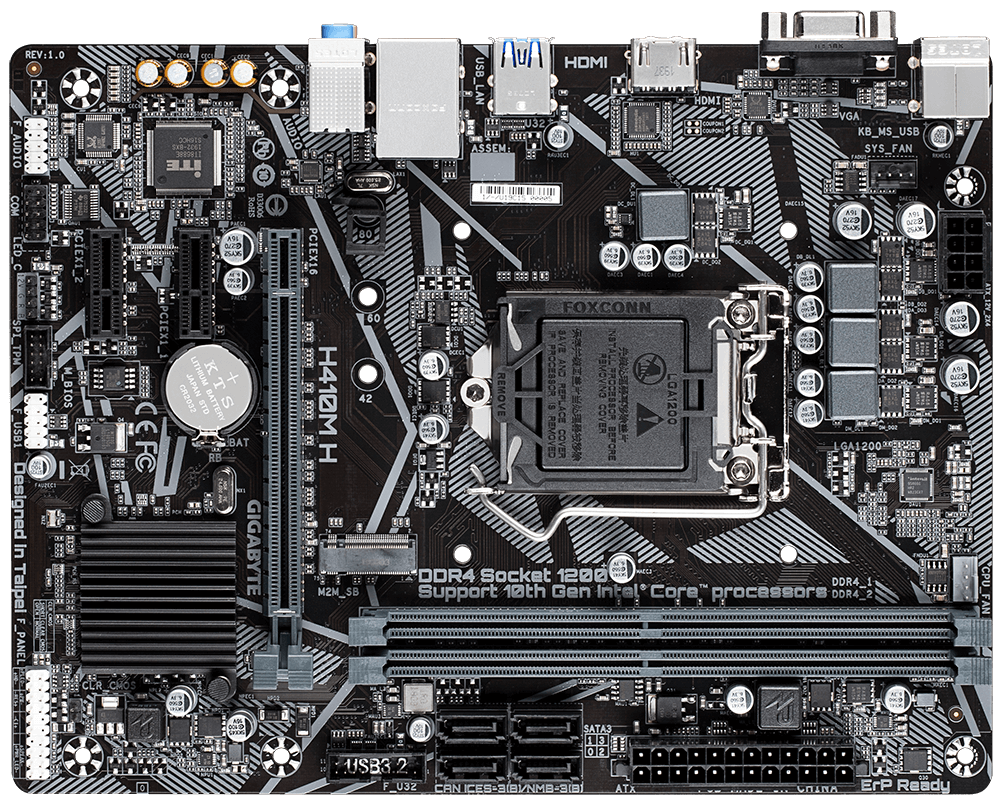 Gigabyte H410M H microATX Motherboard