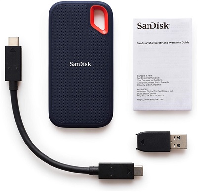 SanDisk Extreme E61 2 Terabyte External SSD (Black)