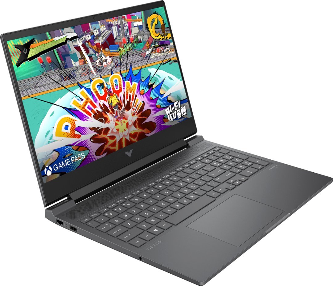 HP VICTUS 16 S1023dx - AMD Ryzen 7 8845HS Processor 16-GB 512-GB SSD 8-GB NVIDIA GeForce RTX4070 GDDR6 GC 16.1" Full HD 1080p 144Hz IPS MicroEdge AG Display Hyper-X Audio Backlit KB W11 (Mica Silver, NEW)