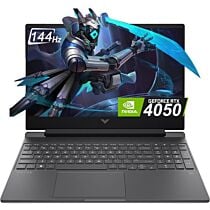 HP VICTUS 15 FA2701wm Gaming Laptop - Raptor Lake - 13th Gen Core i5 13420H Processor 16-GB 512-GB SSD 6-GB NVIDIA GeForce RTX4050 GDDR6 GC 15.6" Full HD 1080p IPS 144Hz 250nits MicroEdge Display B&O Play Backlit KB W11 (Mica Silver, NEW)