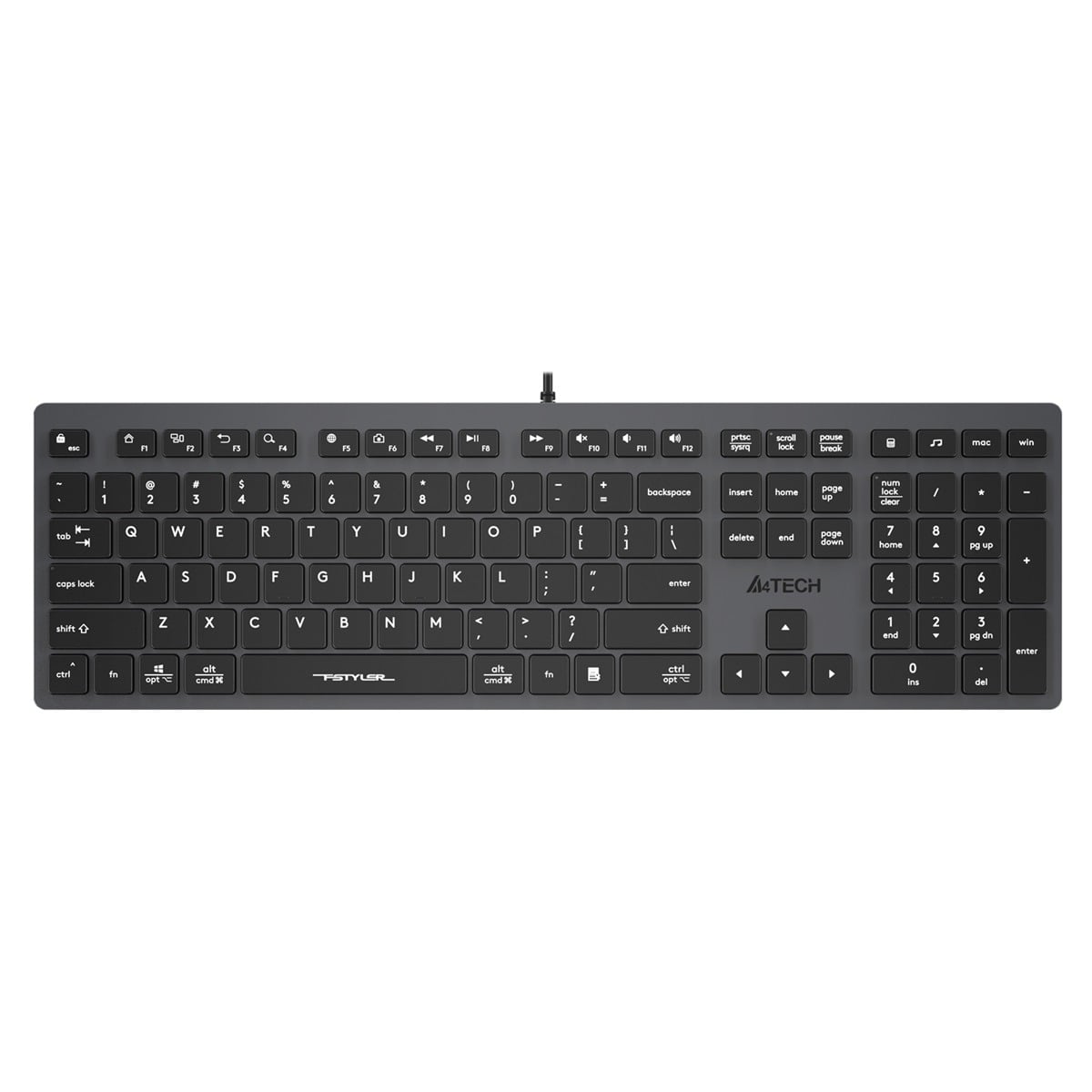 A4tech Fstyler FX50 Scissor Switch Wired Keyboard (Black)