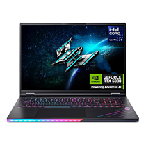 Acer Predator Helios 18 AI Laptop - Arrow Lake - Intel Core Ultra 9 275HX (Series 2) 24-Core Processor 32-GB 1-TB SSD 16-GB NVIDIA GeForce RTX 5080 GDDR7 GC 18" WQXGA IPS 250Hz Display BKB W11 TPM (Abyssal Black, Acer 2 Year Direct Local Warranty, NEW)