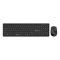 Alcatroz Xplorer Air 3300 Wireless 2.4G Keyboard and Mouse Combo (Black, NEW)