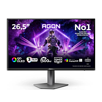 AOC AG276QKD2 27" QHD 1440p 500Hz QD-OLED Panel Gaming Monitor (Black,1 Year Local Warranty, NEW)