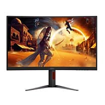 AOC CQ27G4 27" QHD 1440p 180Hz Curved Frameless Gaming LED Monitor (Black, 1 Year Direct Local Warranty, NEW)