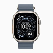 Apple Ultra 3 Watch 49mm Always-On Retina Display Natural Titanium Case With Blue Ocean Band (2025, NEW)