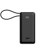 Axis Power Bank 22.5W Fast Charging (10,000 mAh) Built-in Type-C Cable Digital Display Multiple Ports (Black, NEW)