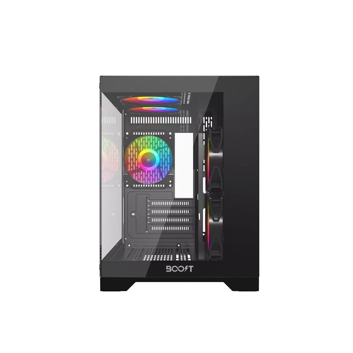 Boost Panda Mini-Tower microATX PC Case Black