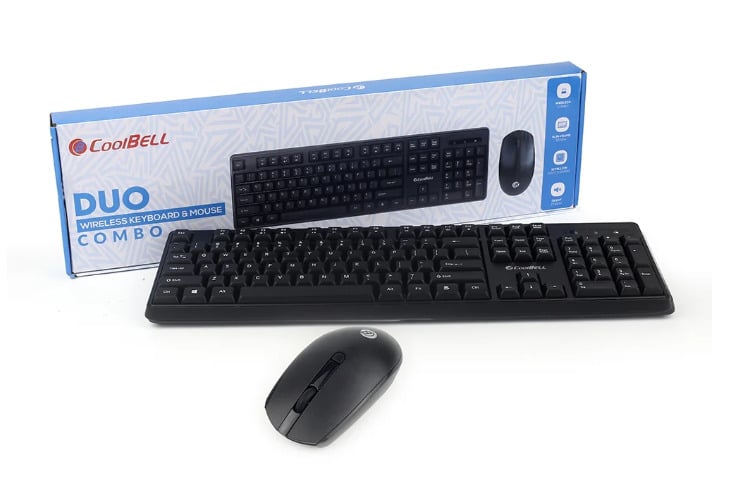 Coolbell Duo Combo Set Wireless Keyboard & Mouse (Black)