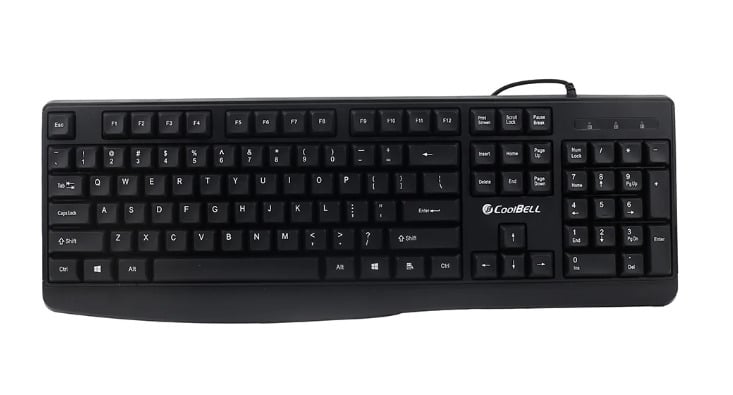 Coolbell Typix Usb Wired Keyboard (Black)