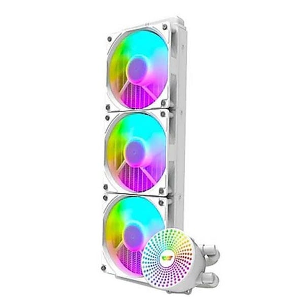 Dark Flash Radiant DC-360 RGB Liquid CPU Cooler (White)
