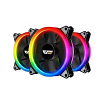 Dark Flash DR12 Pro Aigo 3 in 1 RGB CPU Cooler Fans (Black)