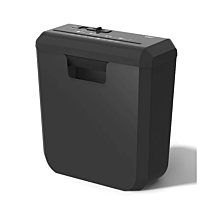 Deli ET103SC 6-Sheet Strip Cut Paper Shredder (Black, NEW)