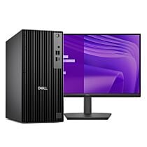 Dell Pro QCT1250 Tower PC - Arrow Lake - Intel Core Ultra 7 265 vPro Processor 16-GB 512-GB SSD Intel Integrated Graphics Keyboard & Mouse Included DOS with Dell Pro E2425HM 24" 1080p Display Monitor (Black, 3 Years Direct Local Warranty, NEW)