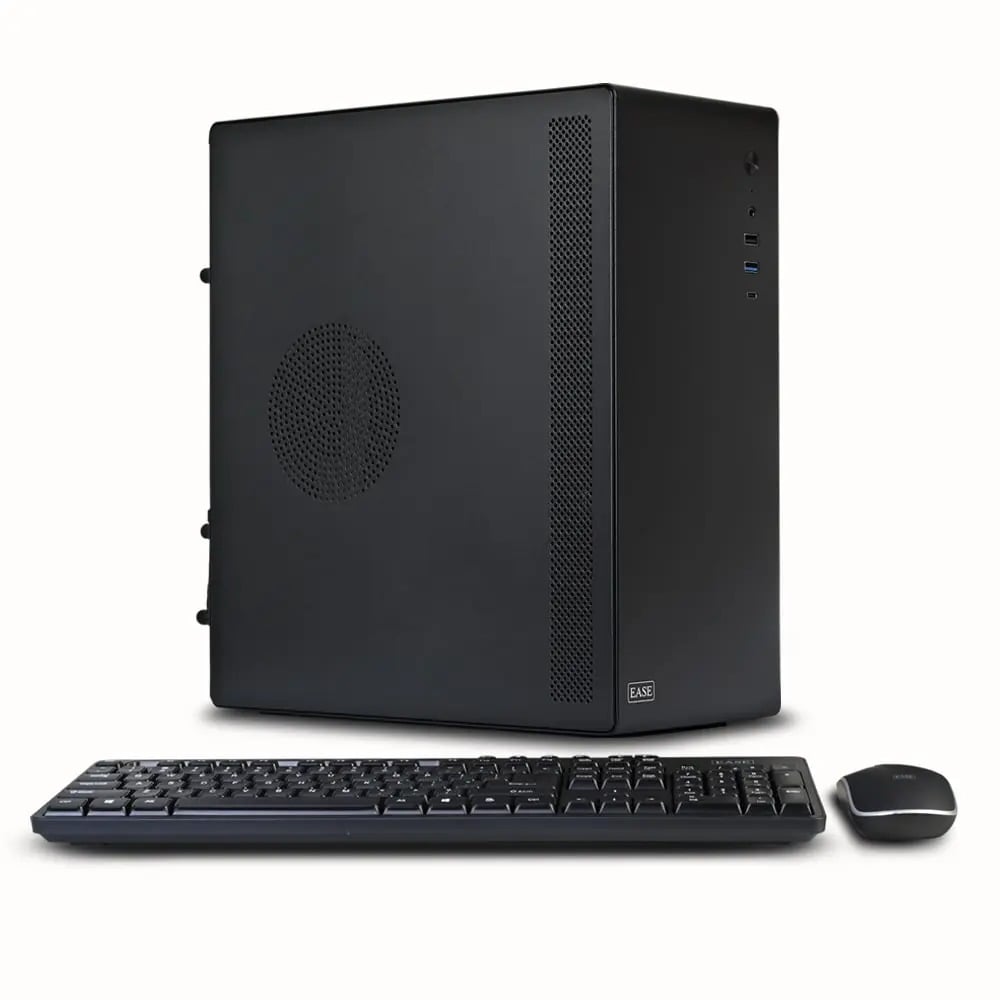 Ease EMTi3 Mini Tower PC-12th Generation Core i3-12100 Processor 8GB RAM DDR4 1 Terabyte Hard Drive Intel Integrated Graphic KB & Mouse Included W11 Pro (Brand Warranty)