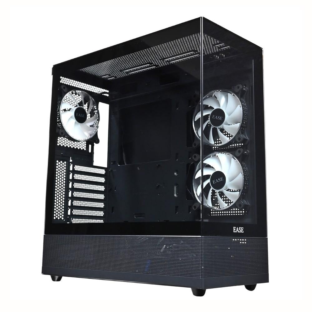 EASE EC123B Tempered Glass Gaming Case (Black)