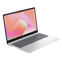 HP 15 FD1134nia - Raptor Lake Refresh - Intel Core 3 100U 6-Core Processor 8-GB 512-GB SSD Intel Integrated Graphics 15.6" Full HD 1080P 60Hz MicroEdge AG Display Backlit KB TPM (Natural Silver, NEW)