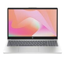 HP 15 FD1134nia - Raptor Lake Refresh - Intel Core 3 100U 6-Core Processor 8-GB 512-GB SSD Intel Integrated Graphics 15.6" Full HD 1080P 60Hz MicroEdge AG Display Backlit KB TPM (Natural Silver, NEW)
