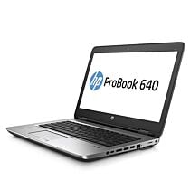 HP ProBook 14 640 G1 - 4th Gen Core i7 4600M Processor 8-GB 128-GB SSD Intel HD 4600 GC 14" HD 900P AG Display  W10 Pro (Silver, Used)
