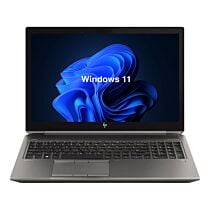 HP ZBook 15 G6 - Coffee Lake - 9th Gen Ci7 9750H Processor 32-GB 512-GB SSD 4-GB NVIDIA Quadro T2000 GDDR5 GC 15.6" 4K Ultra HD Display Backlit KB B&O Play W11 Pro (Silver, Used)