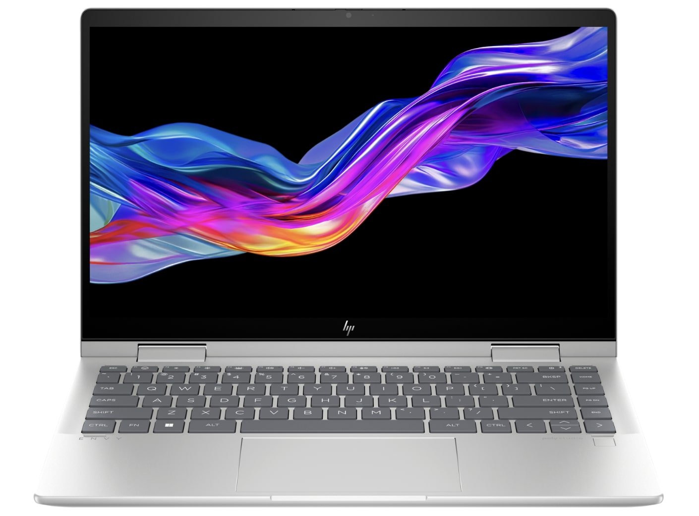 HP ENVY x360 2-in-1 Laptop PC 14 ES1013dx - Intel Core 5 120U Processor 8-GB 512-GB SSD Intel Integrated Graphics 14” Full HD 1080p IPS MicroEdge Touchscreen Convertible Display PolyStudio Audio Backlit KB FPR W11 (Natural Silver, NEW)