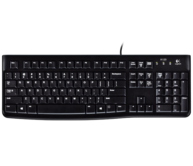 Logitech K120 USB Standard Computer Wired Keyboard