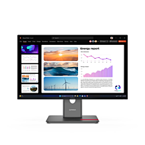 Lenovo ThinkVision P24Q-40 23.8-Inch QHD 1440p 120Hz IPS Panel Monitor (Raven Black, Lenovo Direct Local Warranty, NEW)