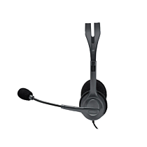 Logitech H111 Wired Stereo Headset (Black, NEW)