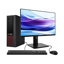 Mechrevo P7 Desktop PC - Raptor Lake - 13th Gen Core i5 13420H 8-Core Processor 16-GB 512-GB SSD Intel UHD Graphics Keyboard & Mouse Included with Mechrevo V2400 24" Full HD 1080P LED Monitor (Black, 1 Year Direct Local Warranty, NEW)