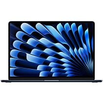 Apple Macbook Air 15" MQKW3 Apple M2 Chip 8 Core CPU 10 Core GPU 8GB 256GB SSD 15.3" IPS Retina Display with True Tone Backlit Magic Keyboard Touch ID (Midnight, 2023) 