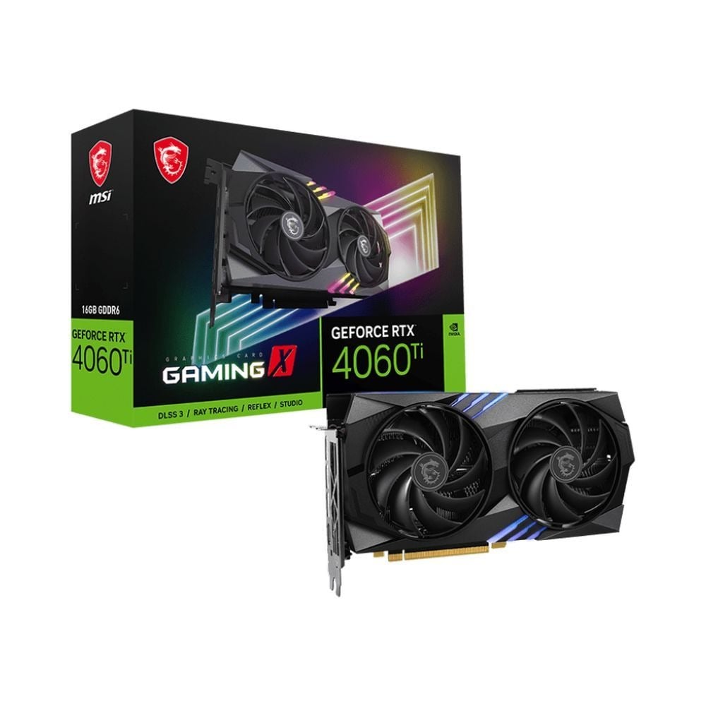 MSI GeForce RTX 4060 Ti Gaming X 16GB GDDR6 128-Bit Graphic Card (Black)