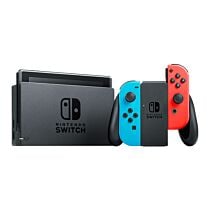 Nintendo Switch 6.2 32-GB Gaming Console With Neon Blue Neon Red Joy-Con (Black, Open Box)