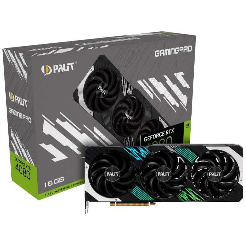PALIT NVIDIA GeForce 16GB RTX4080 Gaming Pro 256-Bit GDDR6X