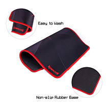 Redragon P012 Capricorn Stitched Edges Premium Textured Non-Slip Rubber Base Gaming Mouse Pad (Black, NEW)
