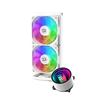 Redragon CCW3011W ARGB 2 Fan Liquid CPU Cooler (White, NEW)