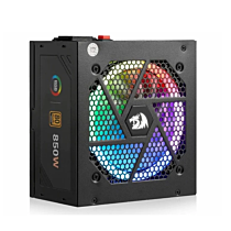 Redragon PS007 850W 80 Plus Gold Full Modular RGB Gaming PC Power Supply (Black, NEW)