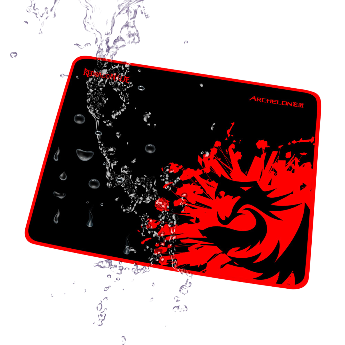 Redragon P001 Archelon Stitched Edges Waterproof Ultra Thick Silky Smooth Gaming Mouse Pad (Black, NEW)