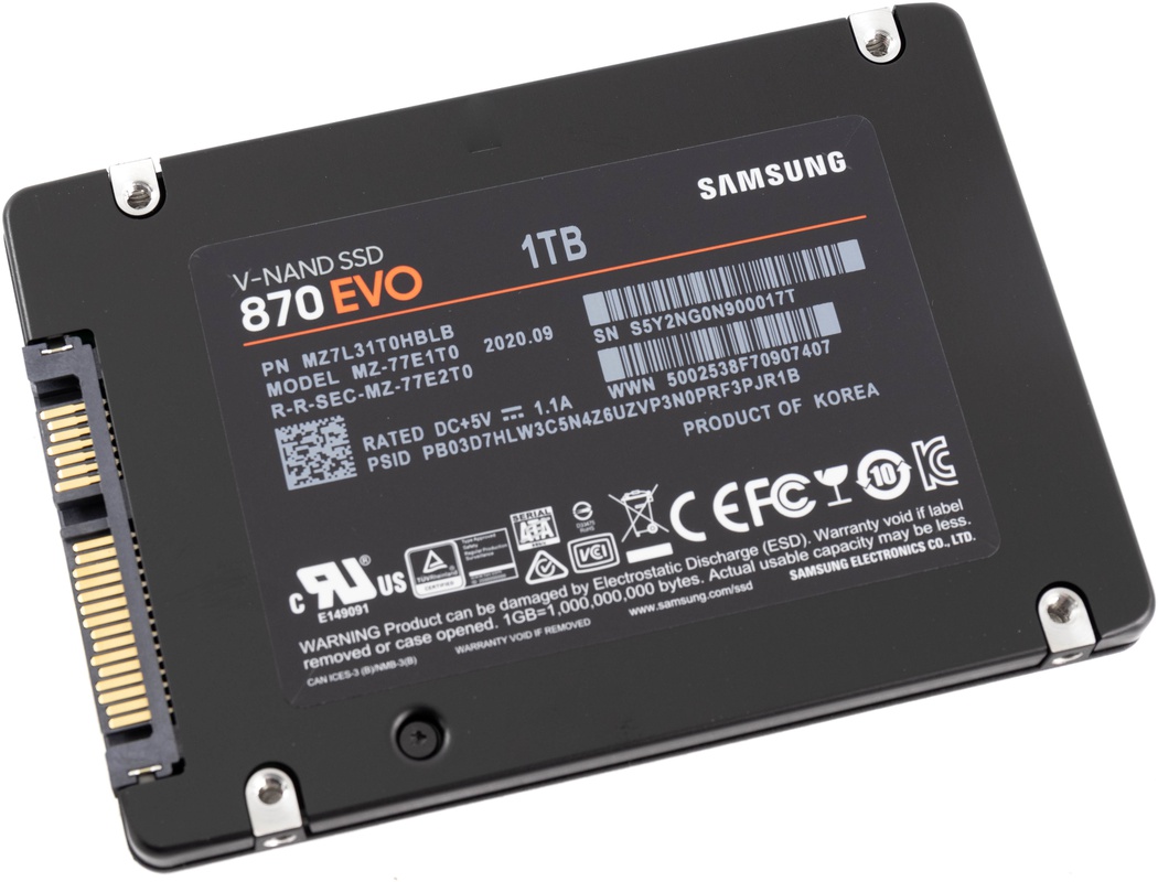 Samsung EVO 870 2.5" Inch SATA Internal SSD (4 Terabyte) 