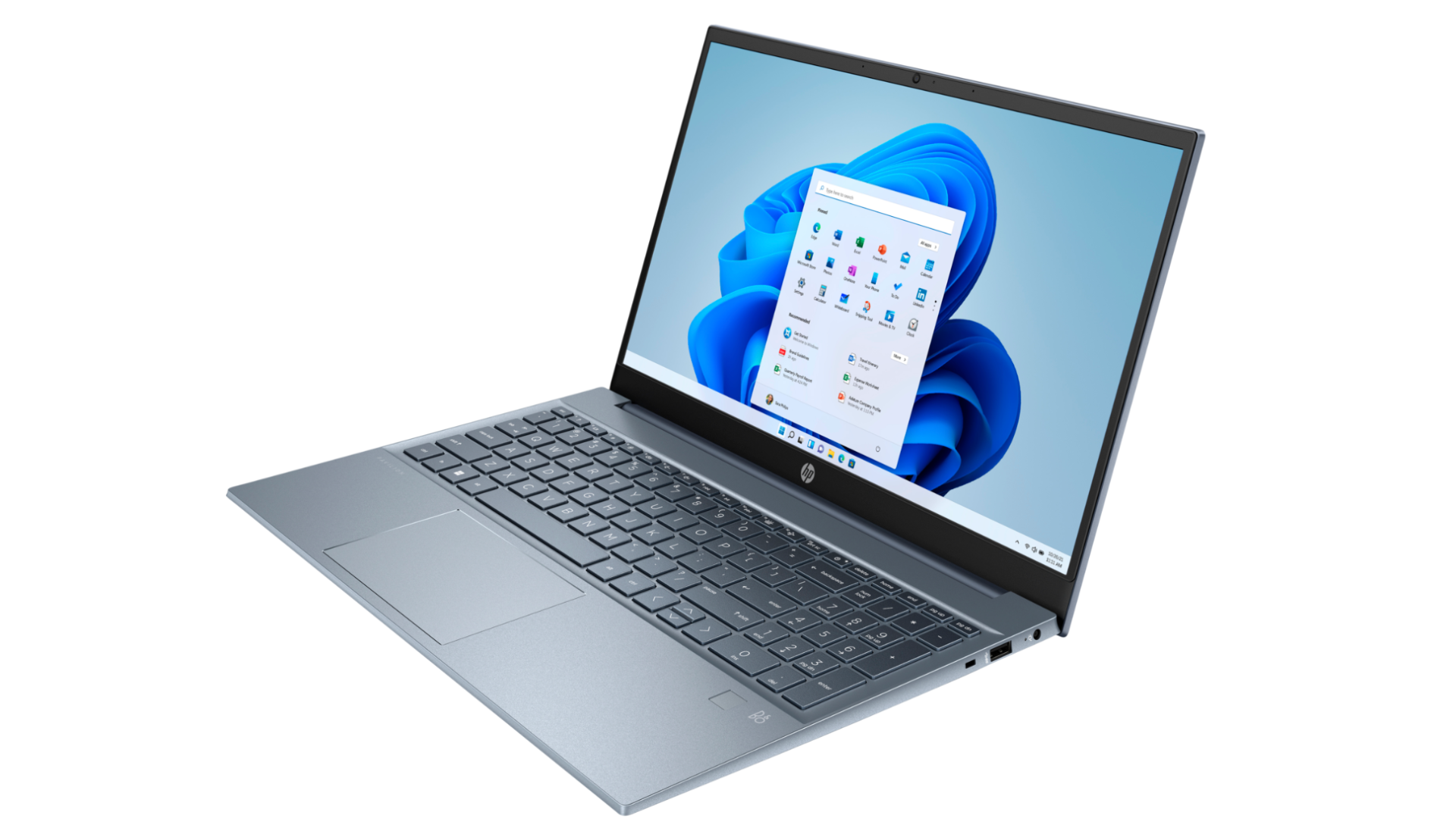 HP Pavilion 15 EG2027TU - Alder Lake - 12th Gen Core i5 Processor 16GB 512GB SSD 15.6" Full HD 1080p IPS Touchscreen Display Backlit KB B&O Play FP Reader W11 (Fog Blue, Open Box)