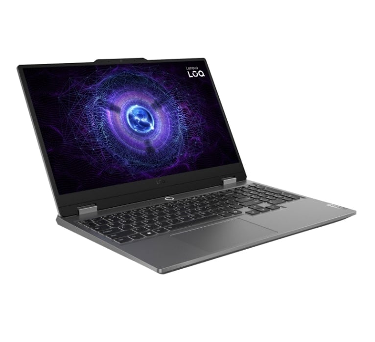 Lenovo LOQ 15 Gaming Laptop - Raptor Lake - 13th Gen Core i7 13650HX Processor 24-GB 512-GB SSD 6-GB NVIDIA GeForce RTX4050 GDDR6 GC 15.6" Full HD 1080p IPS 300nits AG 144Hz G-Sync Display Nahimic Audio Backlit KB TPM2.0 (Luna Grey, NEW)