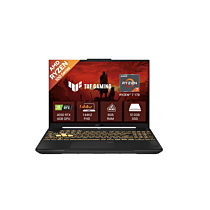 Asus TUF A16 FA607NUQ Gaming Laptop - AMD Ryzen 7 170 8-Core Processor 16-GB 512-GB SSD 6-GB NVIDIA GeForce RTX 4050 GDDR6 16" WUXGA 1200p 144Hz G-Sync Display Dolby Atmos 1-Zone RGB Backlit KB TPM (Mecha Gray, 2 Years ASUS Direct Local Warranty, NEW)