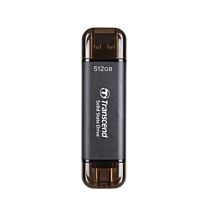 Transcend ESD310 512GB Portable SSD (Black & Silver, NEW)