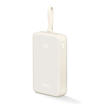 UGREEN 35340 20000mAh with Built-In USB-C Cable Power Bank (White, NEW)
