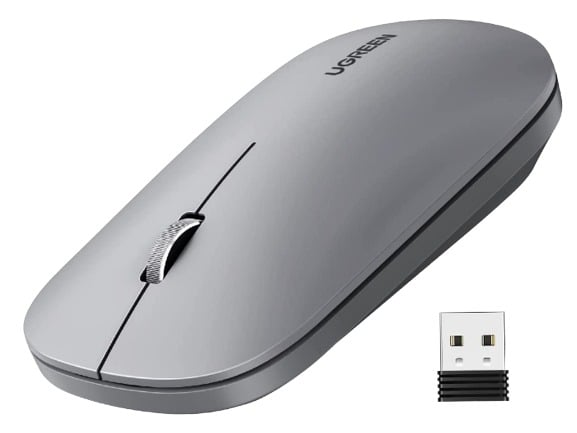 UGREEN 90373 Portable Wireless Mouse (Grey, NEW)