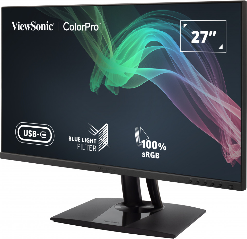 ViewSonic VP2756-2K 27-Inch QHD 1440p 60 Hz IPS Panel Frameless Ergonomic LED Monitor (Black)