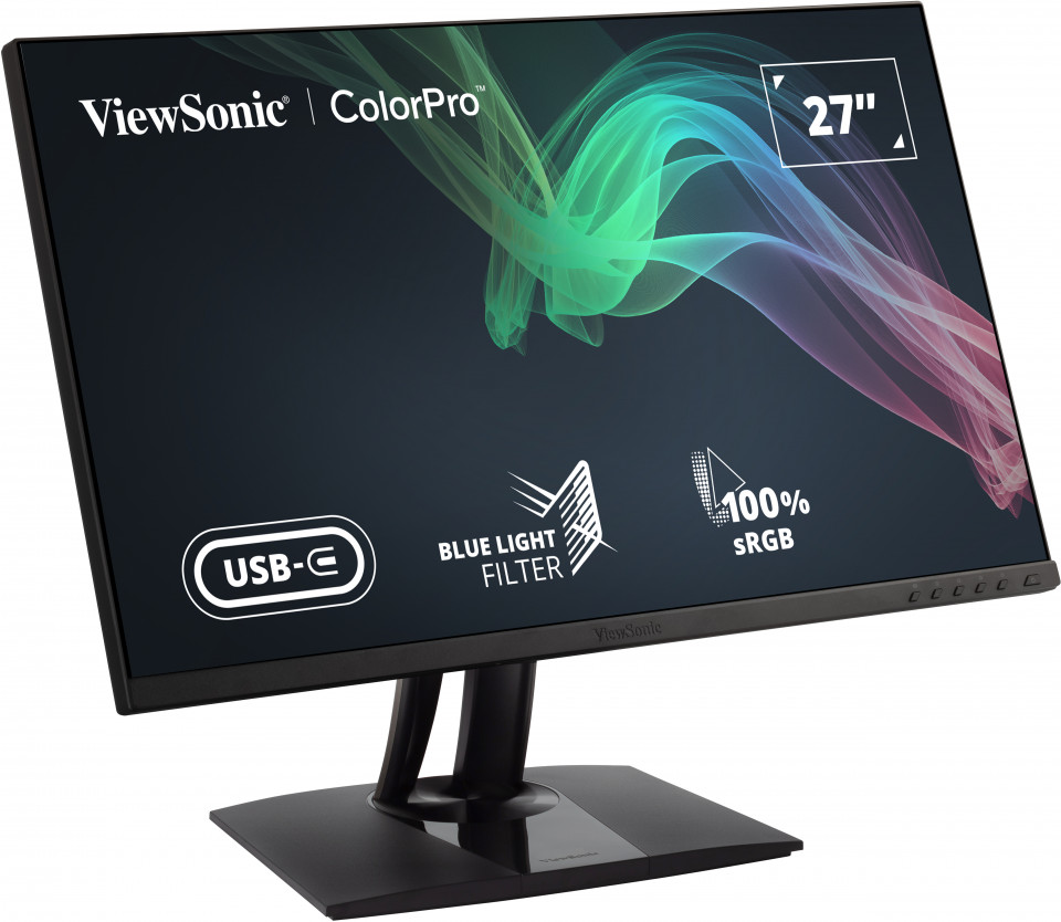 ViewSonic VP2756-2K 27-Inch QHD 1440p 60 Hz IPS Panel Frameless Ergonomic LED Monitor (Black)