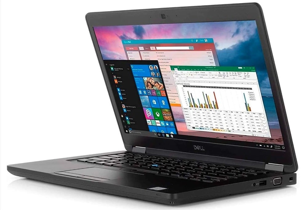Dell Latitude 14 5490 - Kaby Lake - 7th Gen Core i5 7300u Dualcore Processor 8-GB 256-GB SSD Intel HD Graphics GC 14" Full HD 1080p Display W11 Pro (Used)