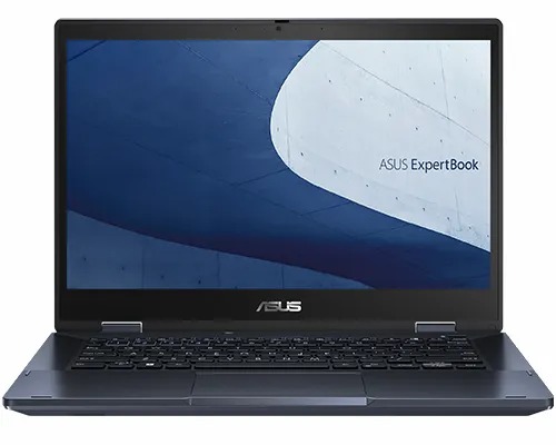 Asus ExpertBook B3 Flip 14 B3402FBA - 12th Gen Core i5 1235u Processor 8-GB 512-GB SSD Intel Iris Xe Graphics 14" Full HD 1080p 250nits Touchscreen Convertible x360 Display FP Reader (Star Black, 1 Year Asus Direct Local Warranty)