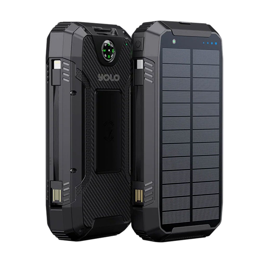 Yolo Helios 20 20,000 mAh With Wireless Charging & Fast Solar Charging Power Bank